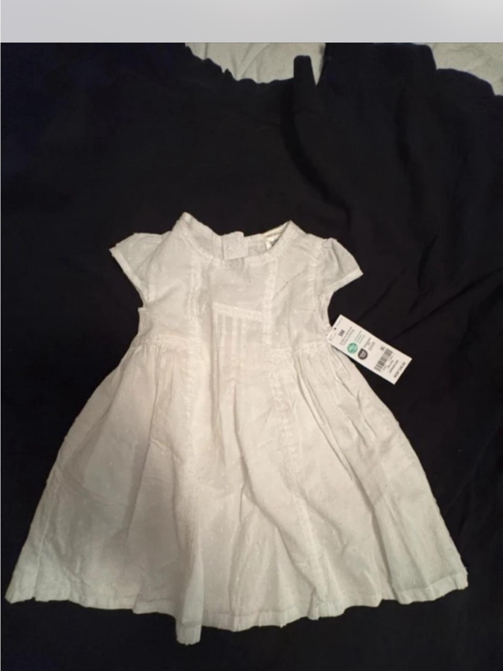 OshKosh B'gosh White eyelet Cap-Sleeve Girls' Dress